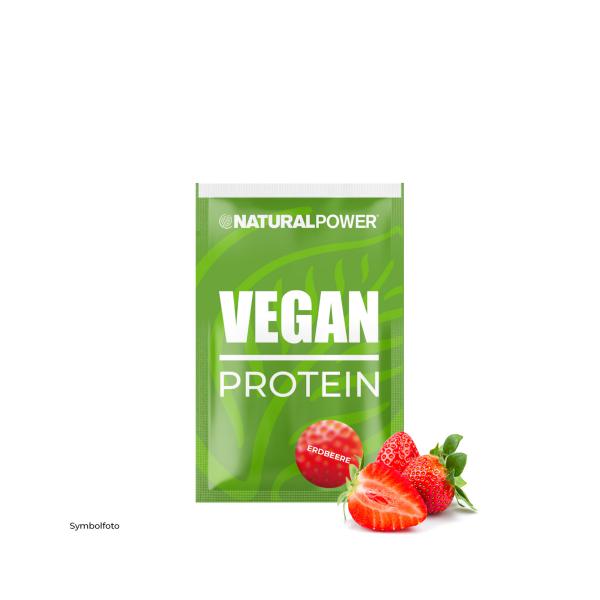 Bild 01:Vegan Protein Erdbeere Einzelportion, 30g