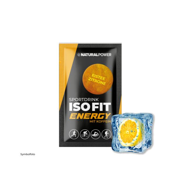 Bild 01:ISO FIT Energy Eistee-Zitrone Einzelportion, 16g