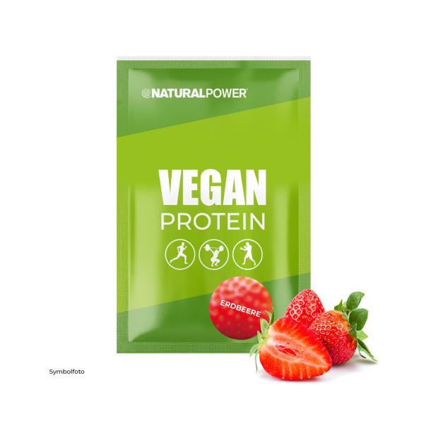 Bild 01:Vegan Protein Erdbeere Einzelportion, 30g