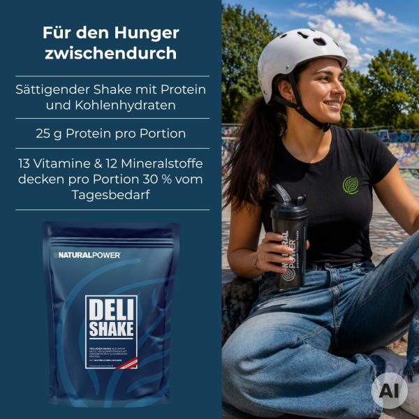 Bild 02:DELI Shake Erdbeere, 800g