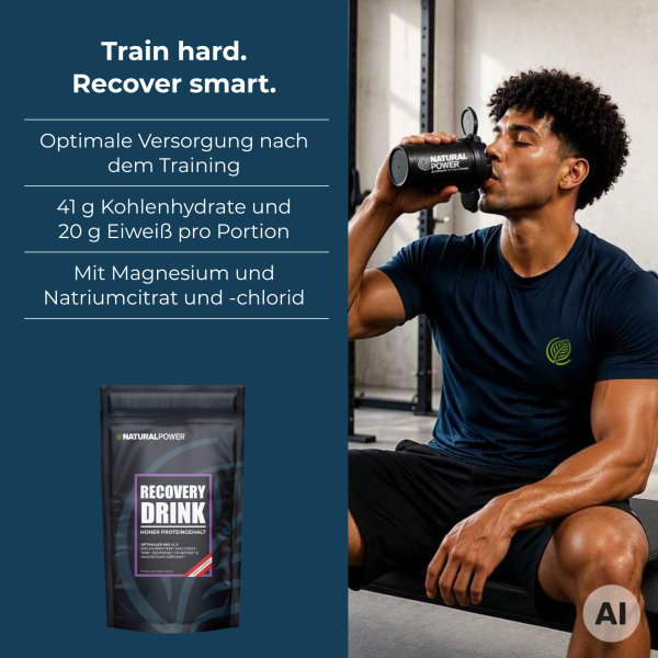 Bild 02:Recovery Drink Erdbeere-Himbeere, 280g