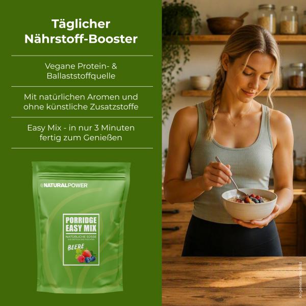 Bild 02:Porridge Easy Mix Schoko-Banane, 600g