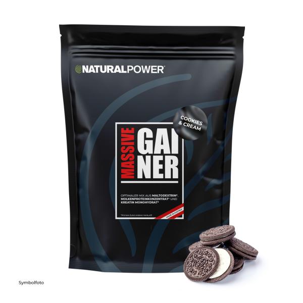 Bild 01:Massive Gainer Cookies & Cream, 1300g