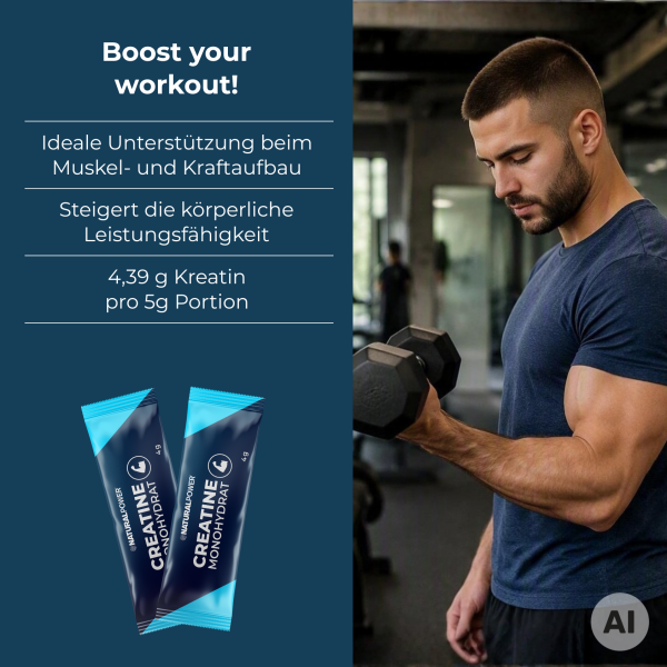 Bild 02:Creatine Monohydrat Sticks 10er-Pack, 40g