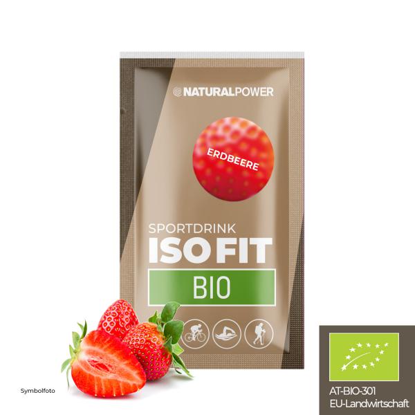 Bild 01:BIO Iso Fit Erdbeere Einzelportion, 30g