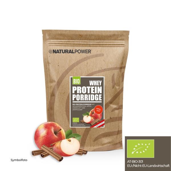 Bild 01:BIO Whey Protein Porridge Apfel-Zimt, 480g