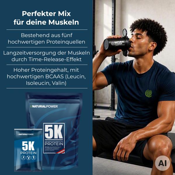 Bild 02:5 Komponenten Protein Big Pack Schoko, 2500g