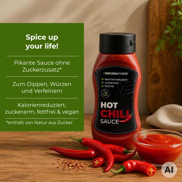 Bild 02:Zero Sauce Hot Chili, 320g